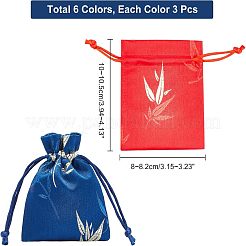 12 шт. 4-цветная парчовая сумка ABAG-NB0001-26