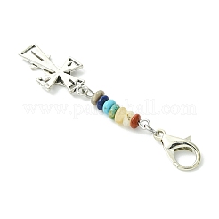 Крест-распятие с подвеской из эмали из сплава рыбы-Иисуса HJEW-JM01538