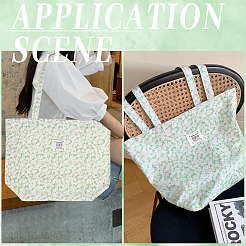 Холщовые женские сумки-тоут с цветочным принтом ABAG-WH20005-06