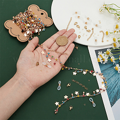 Латунные бабочки и стразы бриллиантовые подвески браслет нагрудник ожерелье набор для самостоятельного изготовления&nbsp;DIY-WR0004-17