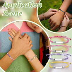 8 шт. браслеты из стеклянных бутылок 8 цветов&nbsp;BJEW-PH01954