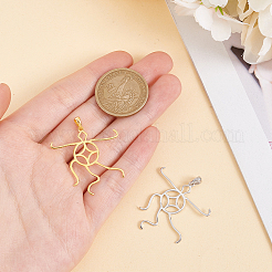 2 цвет 925 подвески из стерлингового серебра нерегулярные оправы кабошонов STER-PH0002-02A