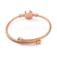 Наборы браслетов-манжет из нержавеющей стали 304&nbsp;BJEW-M284-15