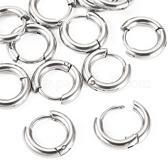 6 пара серег-колец Huggie Hoops из нержавеющей стали 202&nbsp;EJEW-TA0001-57A