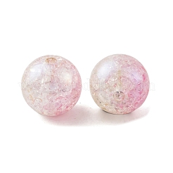 Двухцветные акриловые бусины с радужным переливающимся УФ-покрытием&nbsp;PACR-C009-04I