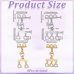 4 шт. 4-х стилистический удлинитель цепи из нержавеющей стали&nbsp;FIND-GO0005-16