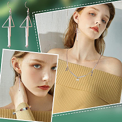 50шт 2 цвета латунные бусины трубки KK-LP0001-28