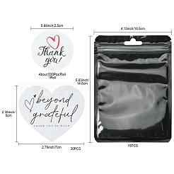 День благодарения тема прямоугольник пластиковая упаковка инь-ян пакеты с застежкой-молнией OPP-FS0001-12