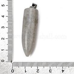 Натуральные лабрадоритные остроконечные подвески&nbsp;G-F820-12F
