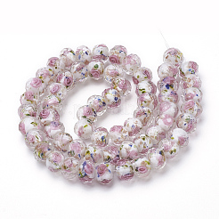 Ручной золотой песок бусины бисер нитей LAMP-R141-10mm-12