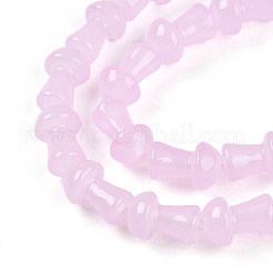 Выпечка окрашенные стеклянные бусины пряди&nbsp;DGLA-N007-01E