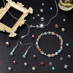 240 шт. 3-х видов граненых прозрачных стеклянных бусин GLAA-AR0001-53