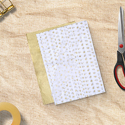 100шт 2-х видовая прямоугольная бумажная упаковка для букета&nbsp;DIY-GF0011-32