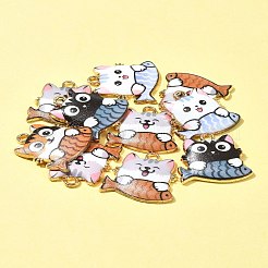 Подвески из эмали из сплава с покрытием 10 шт.&nbsp;FIND-FS0002-53B