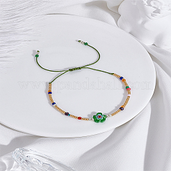 1шт стеклянные бусины плетеные браслеты из бисера для женщин&nbsp;BJEW-LP0002-32A