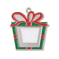 Рождественские тематические сублимационные украшения из сплава&nbsp;LS-DIY-L070-01D