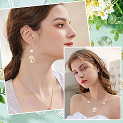 40 шт. двухцветные латунные филигранные подвески&nbsp;KK-DC0002-08