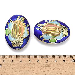 Бусины ручной работы перегородчатой CLB-Z001-02G