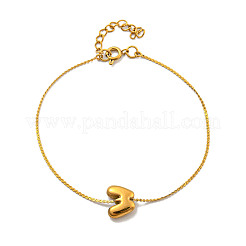 Браслеты-цепочки-змеевики из нержавеющей стали 304 BJEW-H608-01G-M