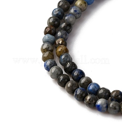 Нитки бусины из натурального ляписа-лазури G-L629-A01-3mm