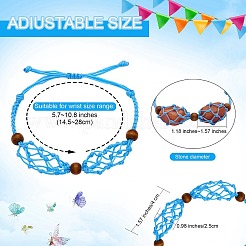 12шт регулируемый плетеный нейлоновый шнур макраме мешочек изготовление браслета&nbsp;AJEW-SW00010-05