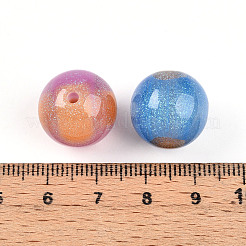 Двухцветные бусины из смолы X1-RESI-N042-16mm-11