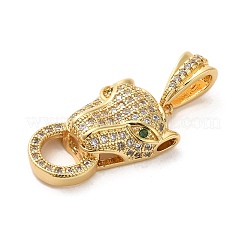 Покрытие стойки латунь микропаве прозрачные подвески из кубического циркония&nbsp;KK-A206-08B-G