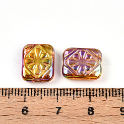 Переливающиеся непрозрачные акриловые бусины с УФ-покрытием&nbsp;OACR-T028-34