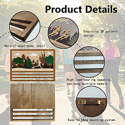 Деревянная подставка для медалей&nbsp;AJEW-WH20031-002