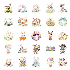 Пасхальный кролик бумажная наклейка STIC-C013-05