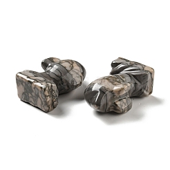 Фигурки из натуральной яшмы в виде цветков сливы&nbsp;G-C245-08