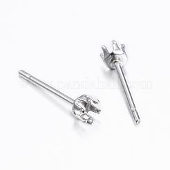 Серьги-гвоздики из нержавеющей стали 304&nbsp;STAS-H376-96