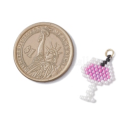 Стеклянные подвески из бисера&nbsp;PALLOY-MZ00913-03