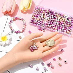 50 шт. 5 цвета акриловые бусины ACRP-YW0001-13