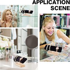 Подставки для демонстрации браслетов из бамбукового бархата с Т-образной планкой BDIS-WH0002-08