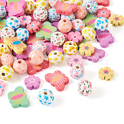 9 стиль деревянных бусин&nbsp;WOOD-TA0002-58