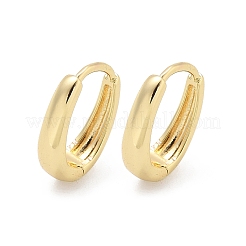 Овальные серьги-кольца из латуни EJEW-Z102-33G