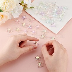 40шт 5 цвета покрытия акриловых бусин FIND-AR0005-12