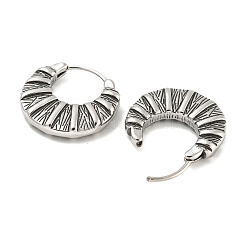 Серьги-кольца из хирургической нержавеющей стали 316 EJEW-D096-10A-AS