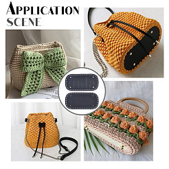 2 шт. искусственная кожа с железным овальным дном FIND-PH0001-99A