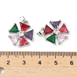 Латунные микро проложить кубического циркония подвески&nbsp;KK-S532-10P-A