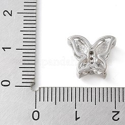 Латунные микропаве прозрачные кубические цирконии серебряные подвески&nbsp;KK-C086-02P-02