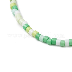 Детские браслеты ручной работы из стеклянных бусинок и синтетической бирюзы&nbsp;BJEW-JB11301-02