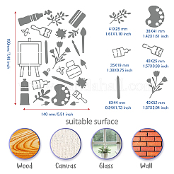 Трафареты для штампов из нержавеющей стали DIY-WH0289-037