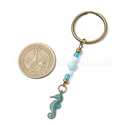 Брелки с подвеской в виде ракушки из сплава KEYC-JKC01225-04