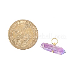 Подвески из окрашенных натуральных кварцевых кристаллов&nbsp;PALLOY-JF04582-02