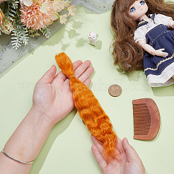 Мохеровые кудрявые парики для изготовления кукол&nbsp;DIY-WH0750-117A