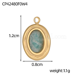 Натуральные смешанные камни овальные подвески&nbsp;G-OY001-01G