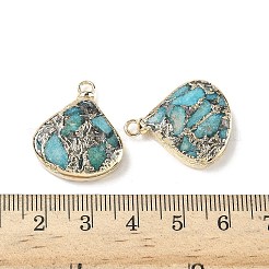 Подвески из окрашенной синтетической императорской яшмы&nbsp;G-D337-01G