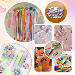 Полиэстер Grosgrain ленты OCOR-WH0105-090A